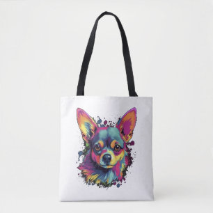Chihuahua Abstrakte Malerei Farbe Niedlicher Hund
