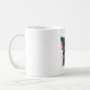 Chihuahua Abstrakte Malerei Farbe Niedlicher Hund Kaffeetasse