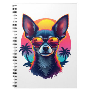 Chihuahua  Abstrakte Malerei  Farbe  Süßer Hund Co Notizblock
