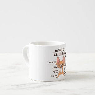 Chihuahua Anatomie-Tasse spendet Chihuahua-Kaffee- Espressotasse
