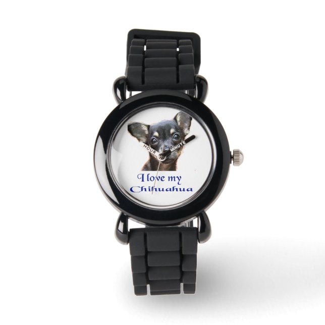 Chihuahua Armbanduhr (Vorderseite)
