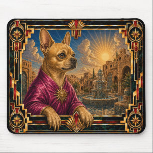 Chihuahua, Art Deco Hund Mousepad