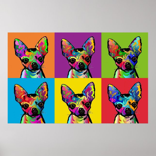 Chihuahua Art Poster (Vorne)