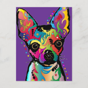 Chihuahua Art Postkarte