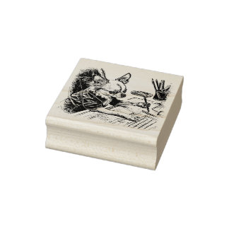 Chihuahua Artist No. 4 Rubber Briefmarke Gummistempel