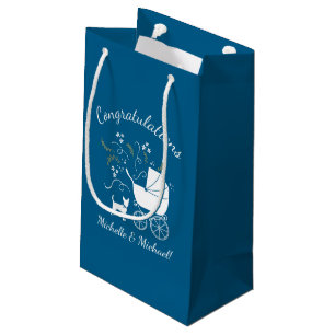 Chihuahua Baby Shower Blue Boy Dog Kleine Geschenktüte