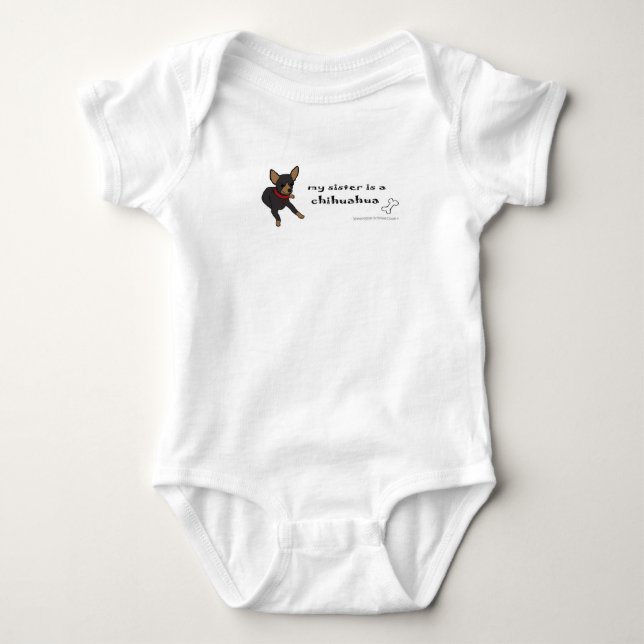 Chihuahua Baby Strampler (Vorderseite)