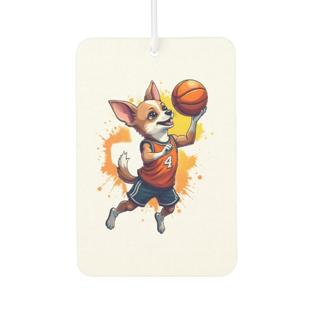 Chihuahua  Basketball  Player  Sport  Dunk  Copy Autolufterfrischer (Vorderseite)