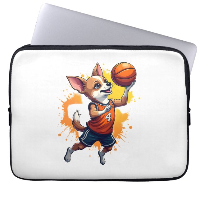 Chihuahua  Basketball  Player  Sport  Dunk  Copy Laptopschutzhülle (Vorderseite)