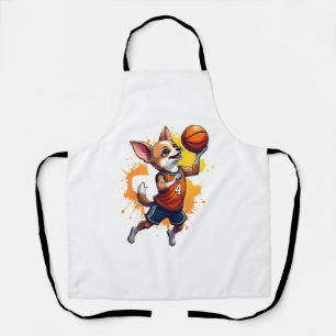 Chihuahua  Basketballspieler  Sport  Dunk  Kopie Schürze