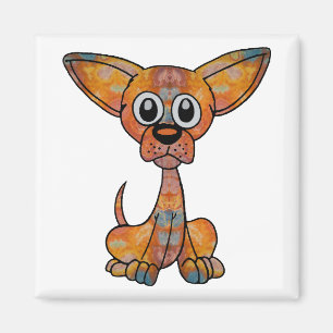 Chihuahua-Batik Magnet