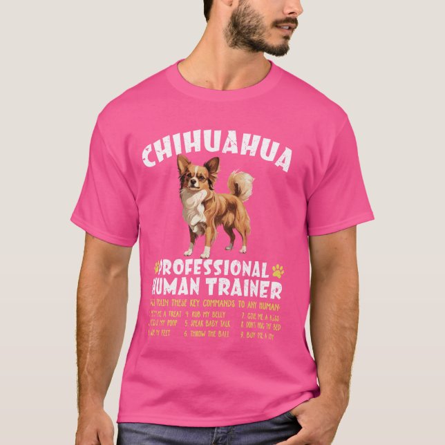 Chihuahua Beruflicher Trainer D T-Shirt (Vorderseite)