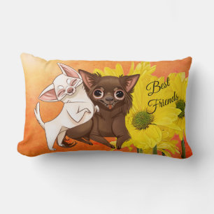Chihuahua Best Friend Pillow Lendenkissen