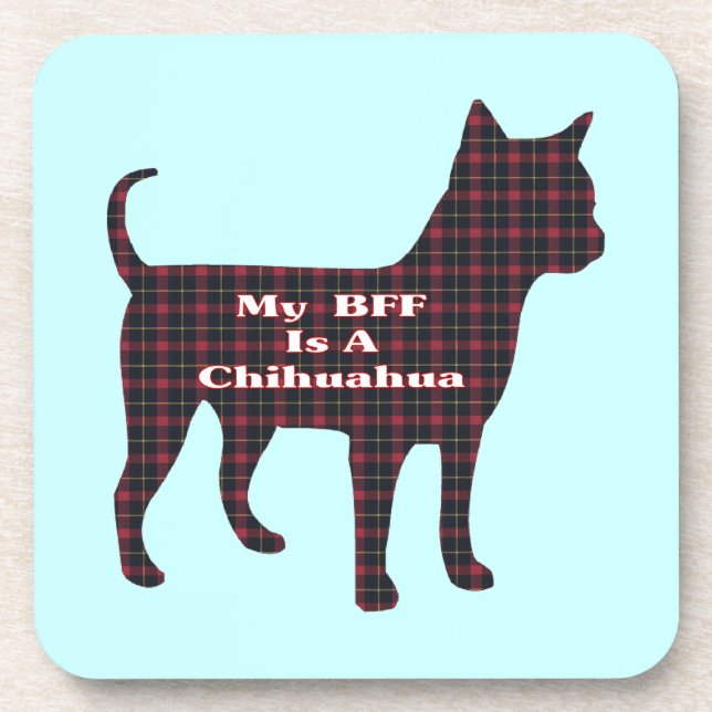Chihuahua-BESTE FREUNDIN Untersetzer (Vorderseite)