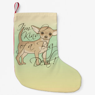 Chihuahua bin ich ein bisschen ein kleiner weihnachtsstrumpf
