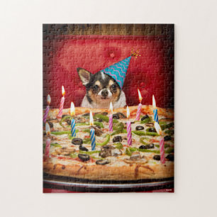 Chihuahua Birthday Pizza Pizza Puzzle