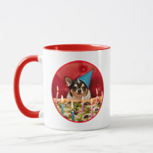 Chihuahua Birthday Pizza Pizza Tasse