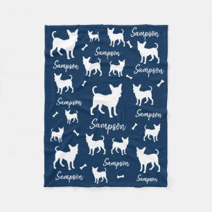 Chihuahua Blanket Personalisiertes Hundegeschenk Fleecedecke