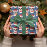 Chihuahua Blue Christmas Watercolor Dog Breeds Geschenkpapier<br><div class="desc">Chihuahua Weihnachts-Wasserfarben-Hunde-Rassen verfügen über eine wunderschöne Aquarellfarbe eines deutschen Schäferhirten mit einem roten Weihnachtshut und einem roten Weihnachtsschal und einen blauen Hintergrund mit bunten Aquarellstern.</div>