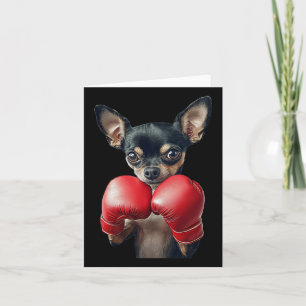 Chihuahua Boxing Karte