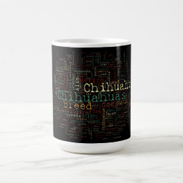 Chihuahua Breed Typografie Kaffeetasse