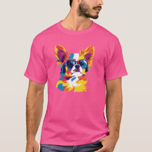 Chihuahua-Brille Illustration Aquarellmalerei T-Shirt