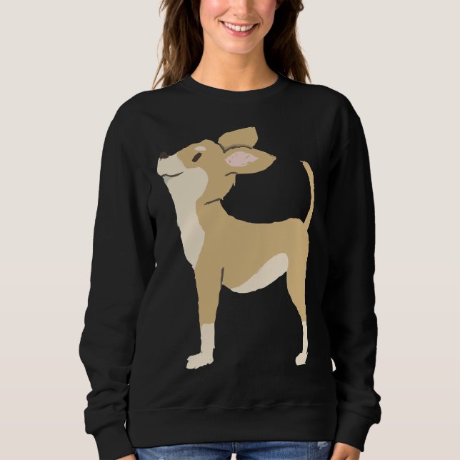 Chihuahua Brown Sweatshirt (Vorderseite)