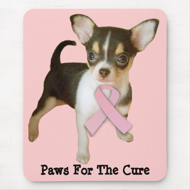 Chihuahua-Brustkrebs Mousepad (Vorne)