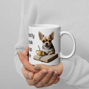 Chihuahua   Buch   Kaffee   Tee   Lesen   Mornin Kaffeetasse