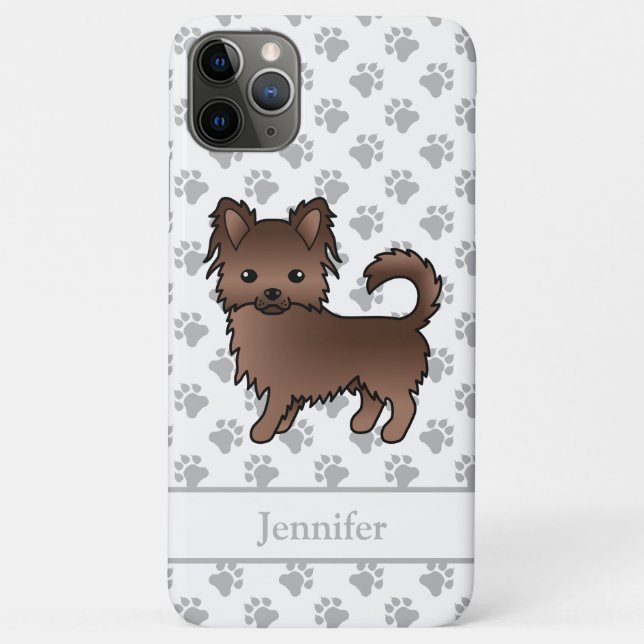 Chihuahua Cartoon Dog & Name Case-Mate iPhone Hülle (Rückseite)