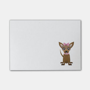 Chihuahua-Cartoon Post-it Klebezettel