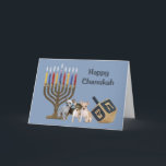 Chihuahua Chanukah Karte Menorah Dreidel3<br><div class="desc">Familie und an Freunde während der Chanukah Jahreszeit sich zu erinnern ist eine wunderbare Weise, in Kontakt mit den Leuten Sie ungefähr zu behalten Liebe und Sorgfalt. Ich schuf diese HundChanukah Karten mit Liebe und Sorgfalt und ich sind jedermann sicher, dem Liebehunde erfreut werden, um sie zu empfangen. Sie haben...</div>