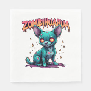 Chihuahua Chi Chichi Chiwawa Zombie Dog Halloween Serviette