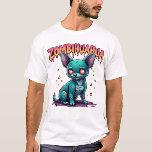 Chihuahua Chi Chichi Chiwawa Zombie Hund Halloween T-Shirt