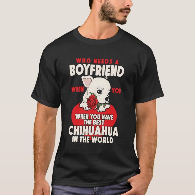 Chihuahua Chihuahueã±O, der einen Freund braucht,  T-Shirt (Vorderseite)