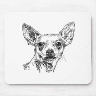 Chihuahua-Chiwawa Hunde Mousepad