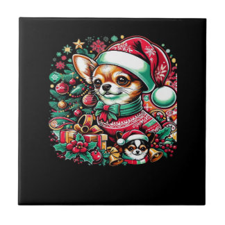Chihuahua Christmas Cheer! Classic T-Shirt Fliese
