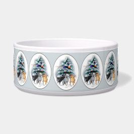 Chihuahua Christmas Dog Bowl Napf