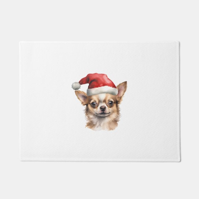 Chihuahua Christmas Dog Fußmatte (Vorderseite)