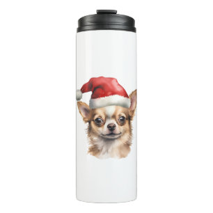 Chihuahua Christmas Dog Thermosbecher