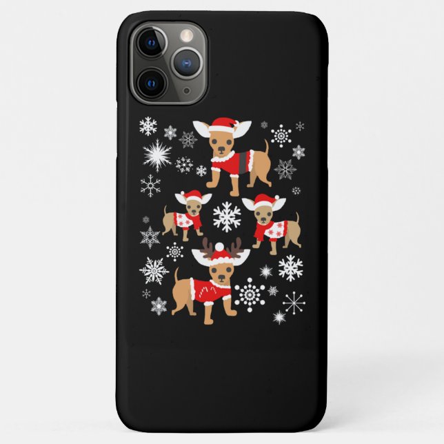 Chihuahua Christmas Lover Case-Mate iPhone Hülle (Rückseite)