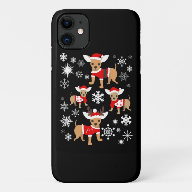 Chihuahua Christmas Lover Case-Mate iPhone Hülle (Rückseite)