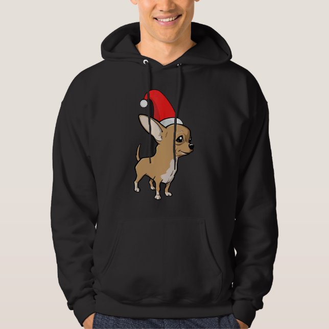 Chihuahua Christmas Pajama Hoodie (Vorderseite)