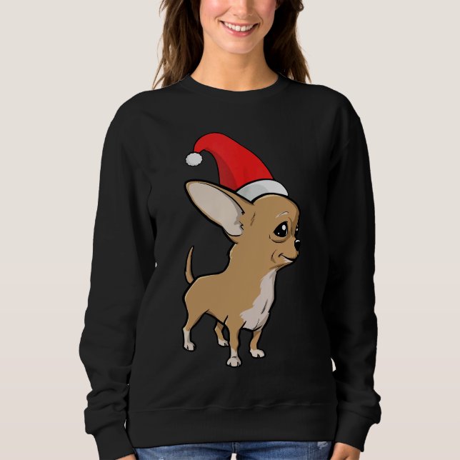 Chihuahua Christmas Pajama Sweatshirt (Vorderseite)