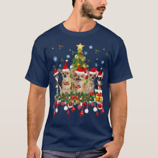 Chihuahua Christmas Tree Light Gift For Chihuahua  T-Shirt