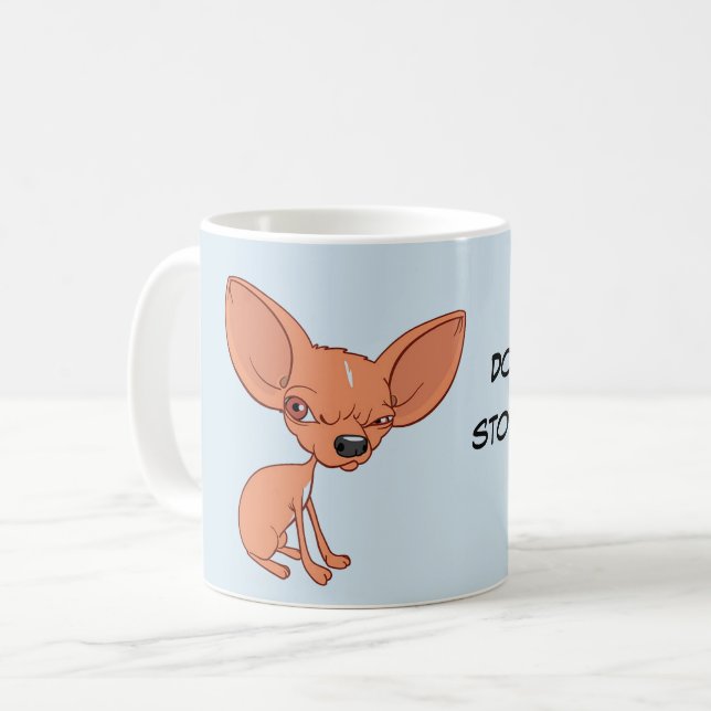 Chihuahua Coffee Tasse Funny Chi Lover Geschenk (Vorderseite Links)