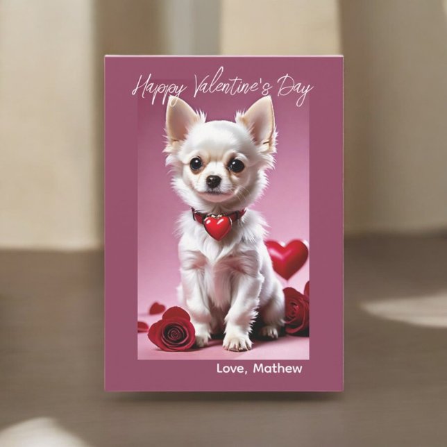 Chihuahua Cupid Card Feiertagskarte (Von Creator hochgeladen)