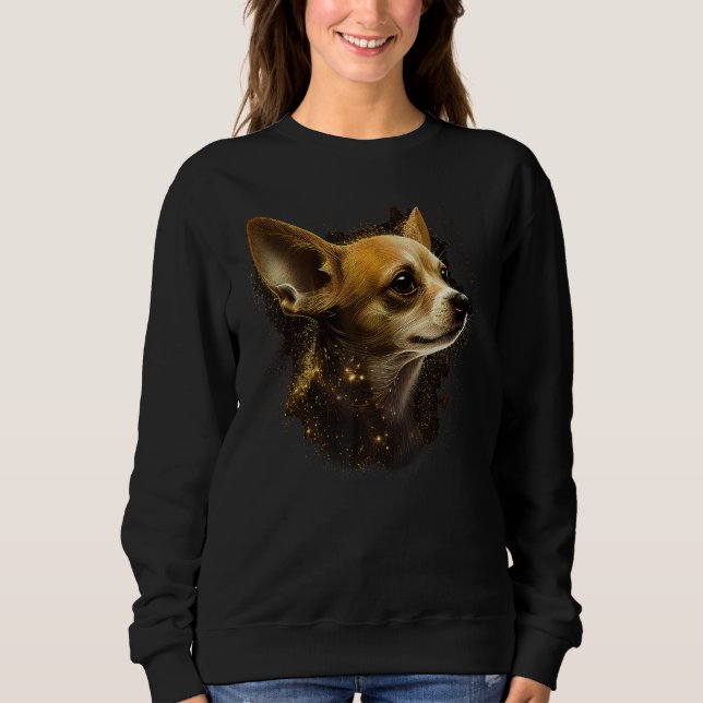 Chihuahua  Cute and beautiful coloured Dog Love 2 Sweatshirt (Vorderseite)