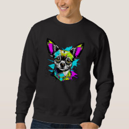 Chihuahua Cyberpunk Art Dog Lover Sweatshirt