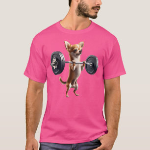 Chihuahua Deadlift Weightlift Funny Fitness Wart T-Shirt